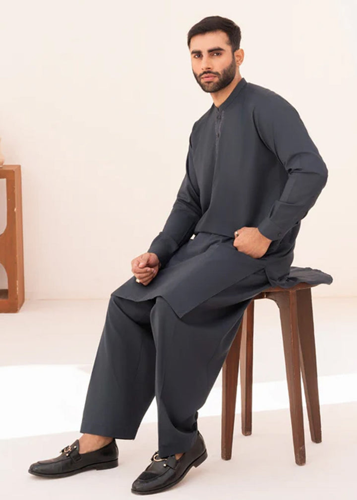 Junoon by Buraq Mens RTW Embroidered Wash N Wear 2 Piece Suit Azar Casual Collection