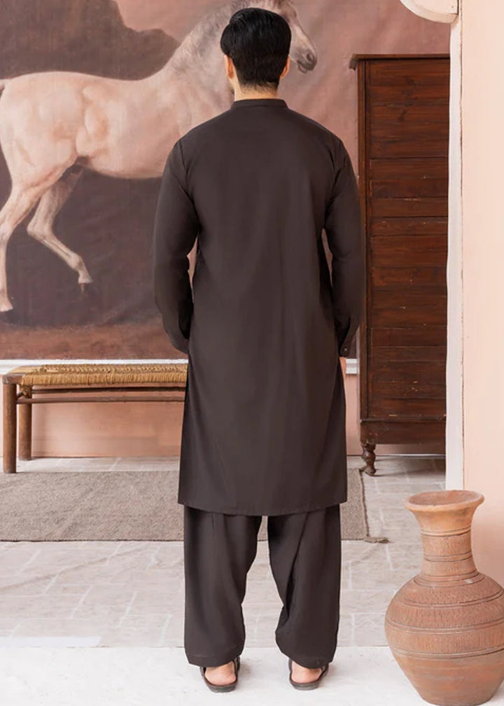 Siqafat by Buraq RTW Solids Wash N Wear 2 Piece Suit Brown Casual Collection