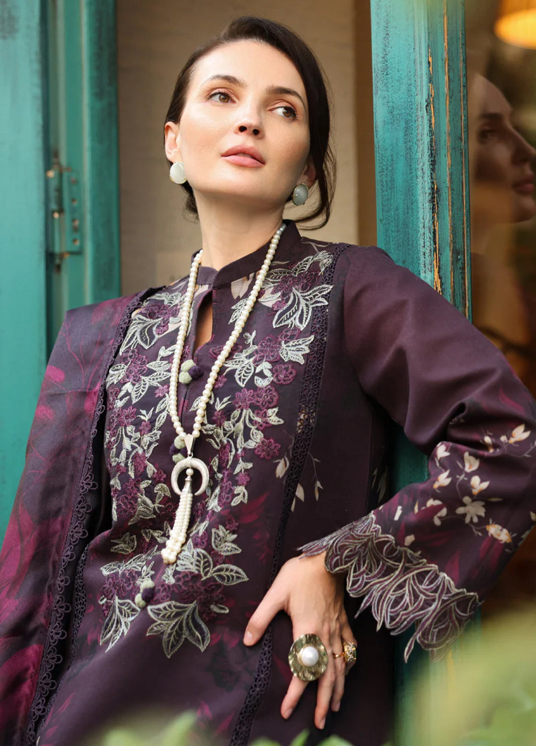 Lifestyle by Rang Rasiya Unstitched Embroidered Khaddar Suits 3 Piece RR25LW D-01 Delilah - Winter Collection