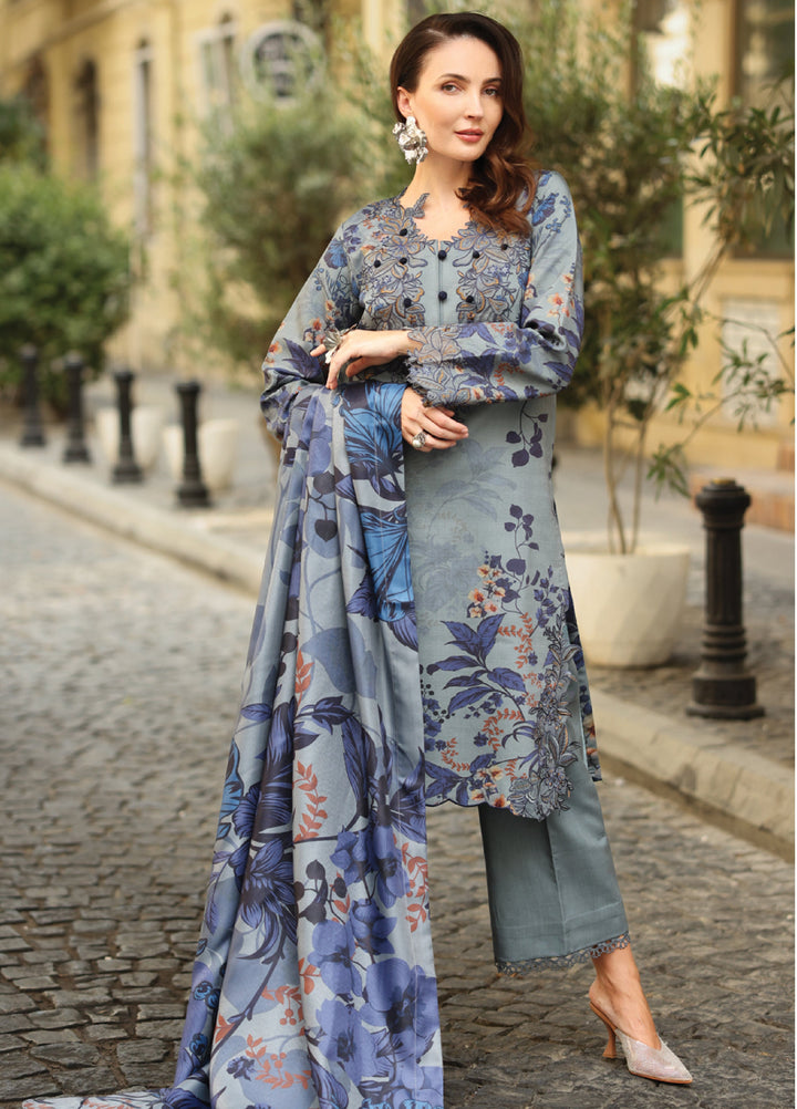Lifestyle by Rang Rasiya Unstitched Embroidered Linen Suits 3 Piece RR25LW D-04 Audrey - Winter Collection