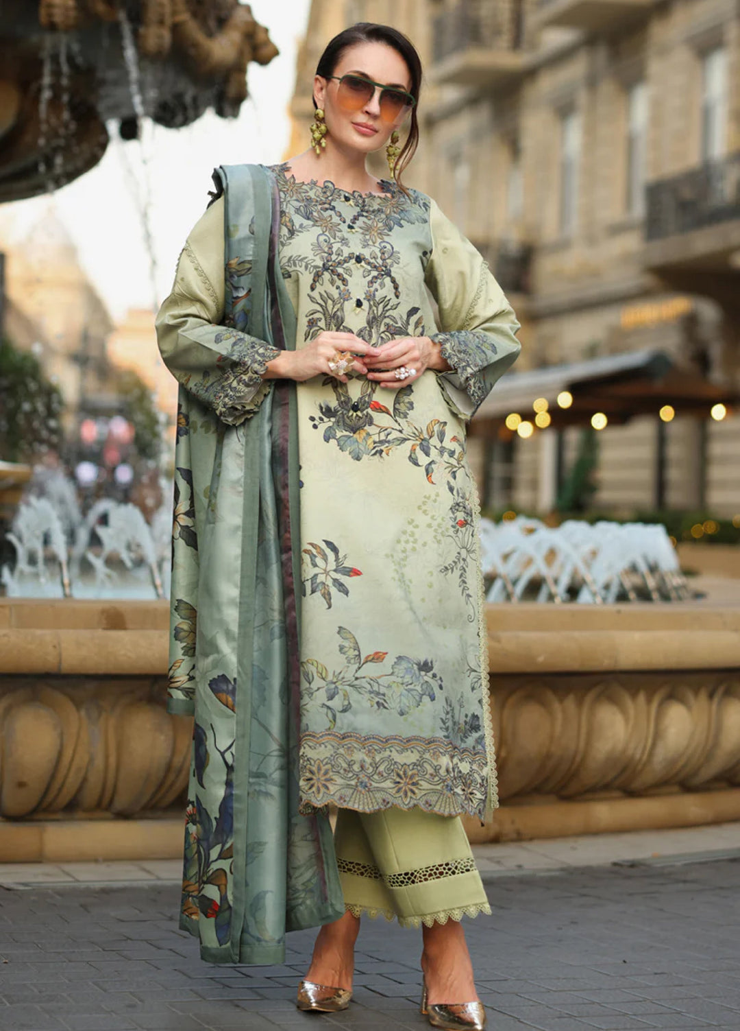 Lifestyle by Rang Rasiya Unstitched Embroidered Linen Suits 3 Piece RR25LW D-09 Autumn - Winter Collection
