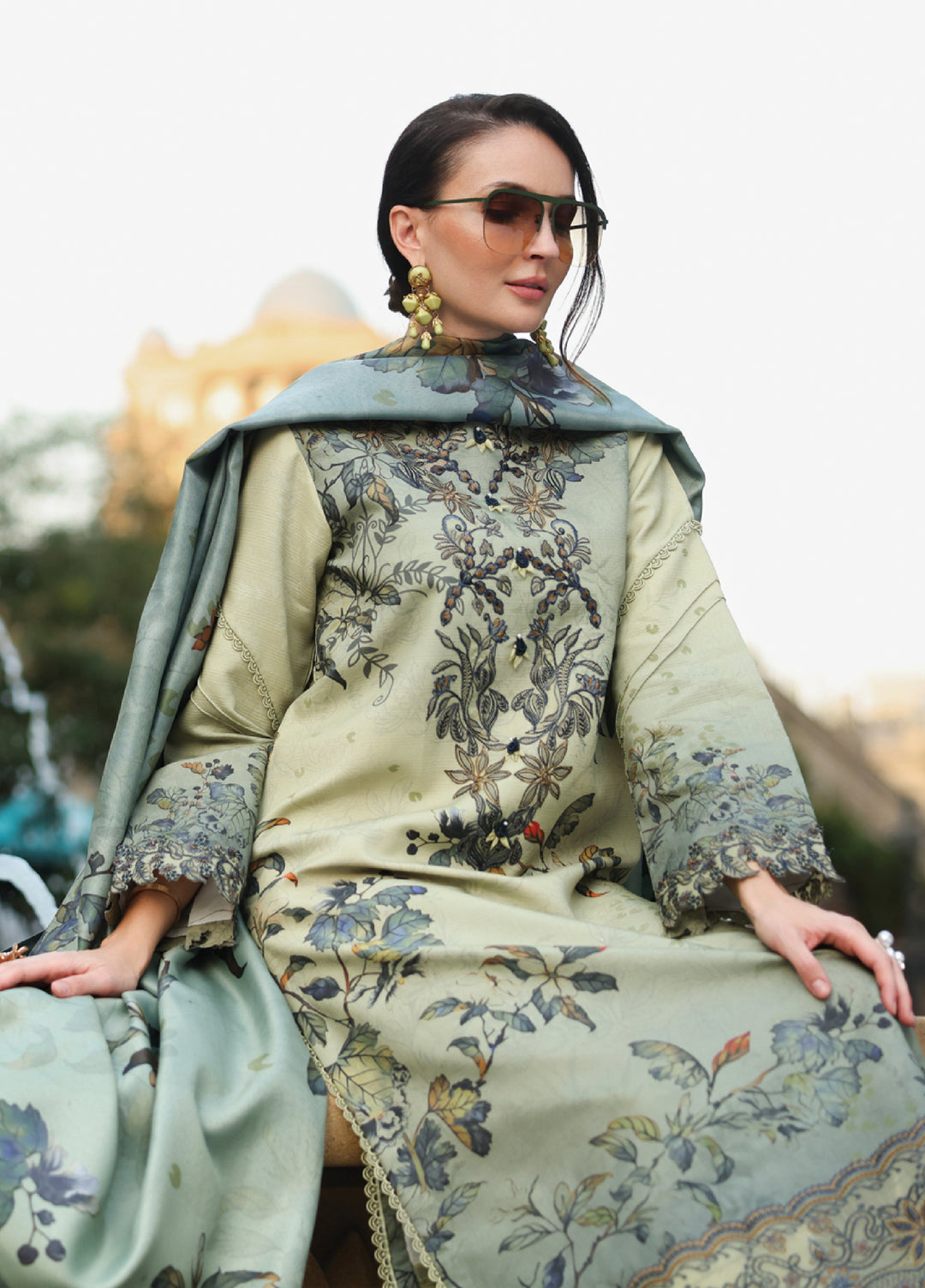 Lifestyle by Rang Rasiya Unstitched Embroidered Linen Suits 3 Piece RR25LW D-09 Autumn - Winter Collection