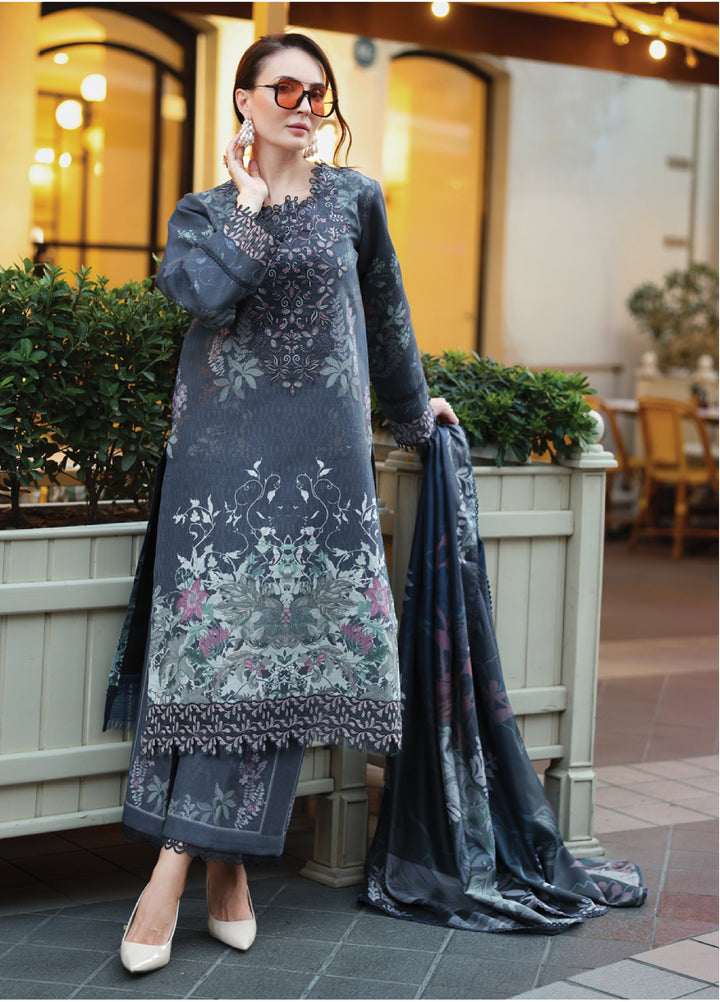Lifestyle by Rang Rasiya Unstitched Embroidered Khaddar Suits 3 Piece RR25LW D-11 Isla - Winter Collection
