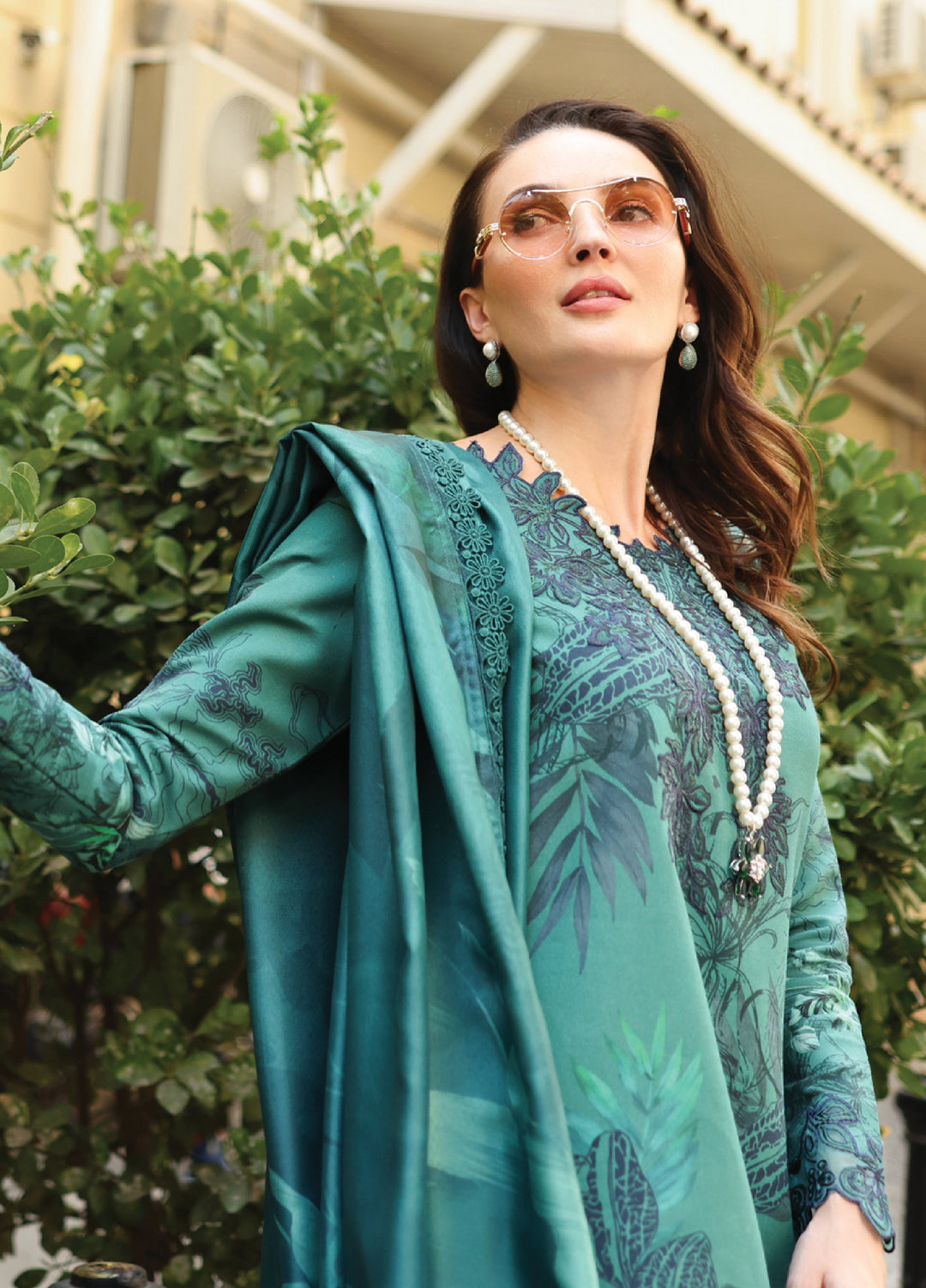 Lifestyle by Rang Rasiya Unstitched Embroidered Khaddar Suits 3 Piece RR25LW D-14 Jade - Winter Collection