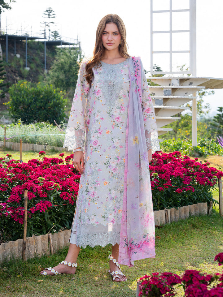 The Scent Of Summers by Yards Unstitched Embroidered Lawn 3 Piece Suit Lilac Mist Casual Collection