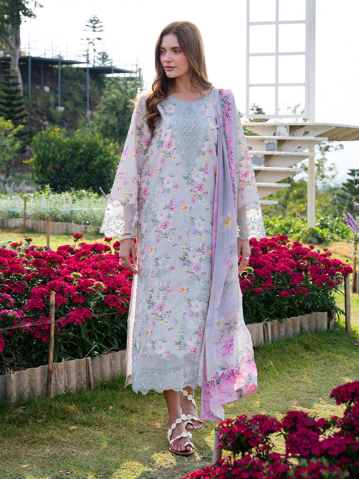 The Scent Of Summers by Yards Unstitched Embroidered Lawn 3 Piece Suit Lilac Mist Casual Collection