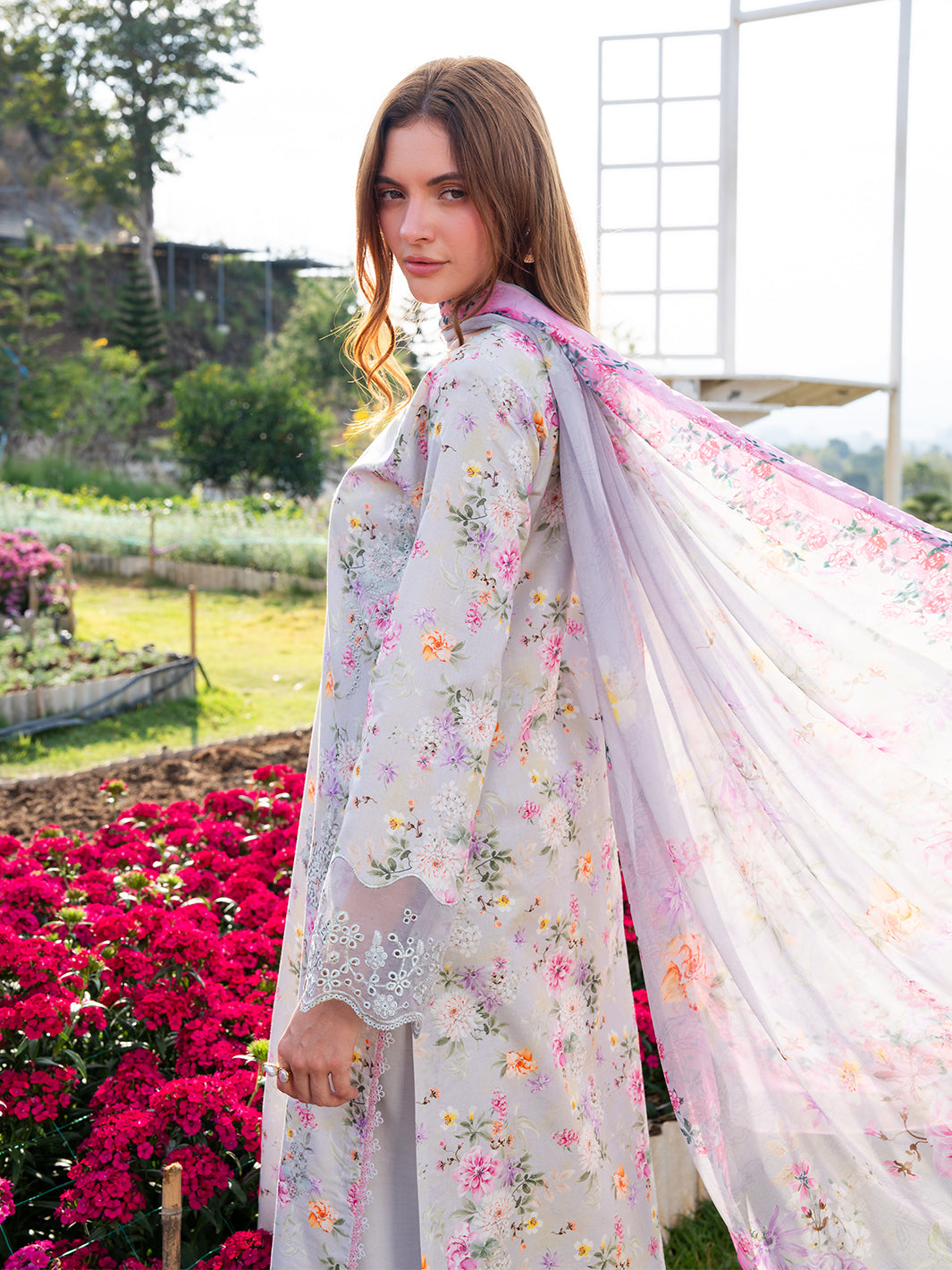 The Scent Of Summers by Yards Unstitched Embroidered Lawn 3 Piece Suit Lilac Mist Casual Collection