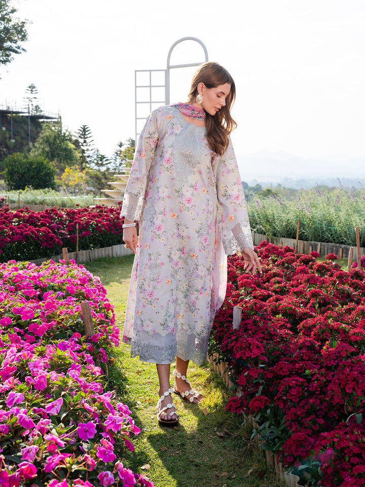 The Scent Of Summers by Yards Unstitched Embroidered Lawn 3 Piece Suit Lilac Mist Casual Collection