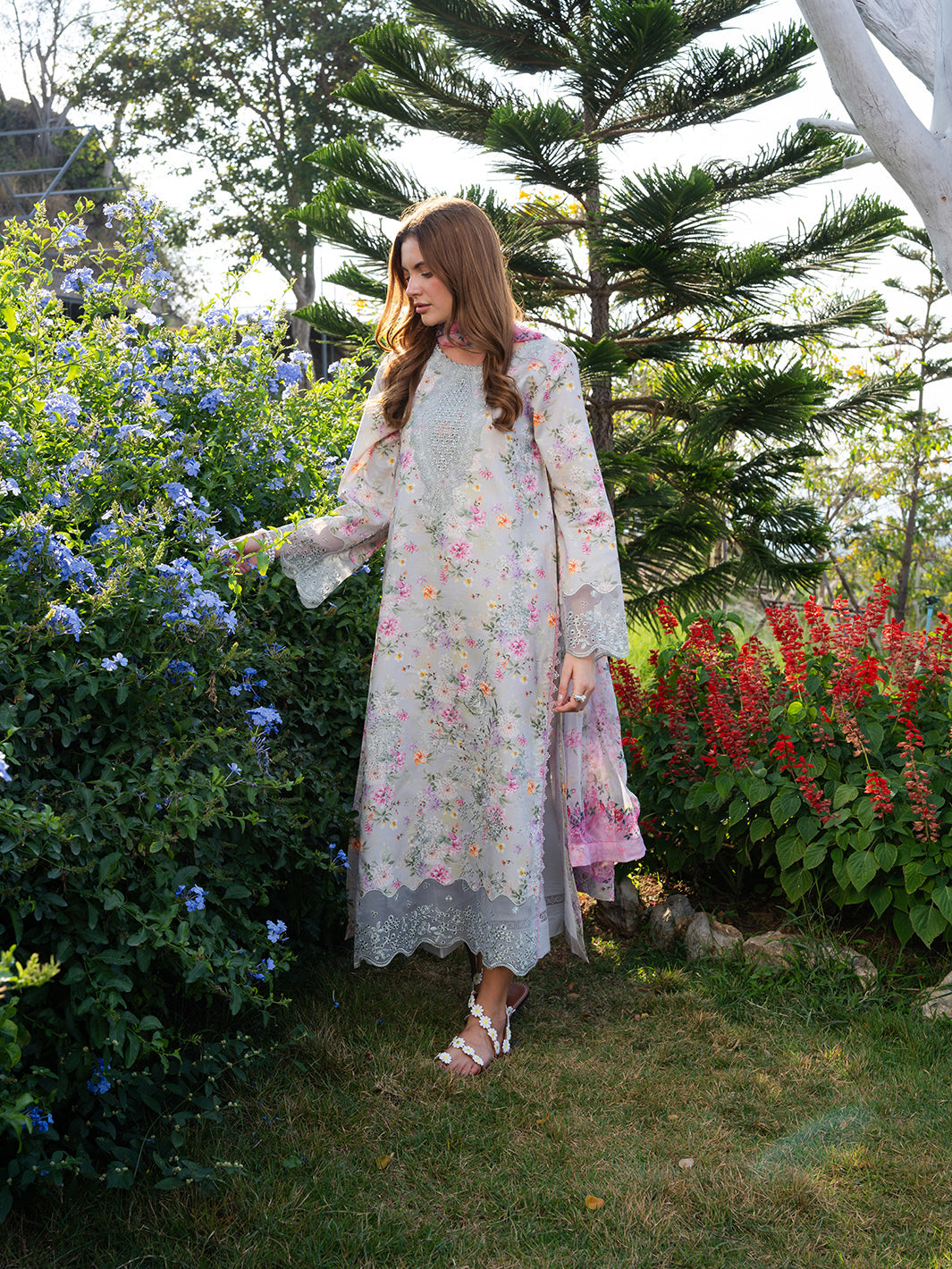 The Scent Of Summers by Yards Unstitched Embroidered Lawn 3 Piece Suit Lilac Mist Casual Collection