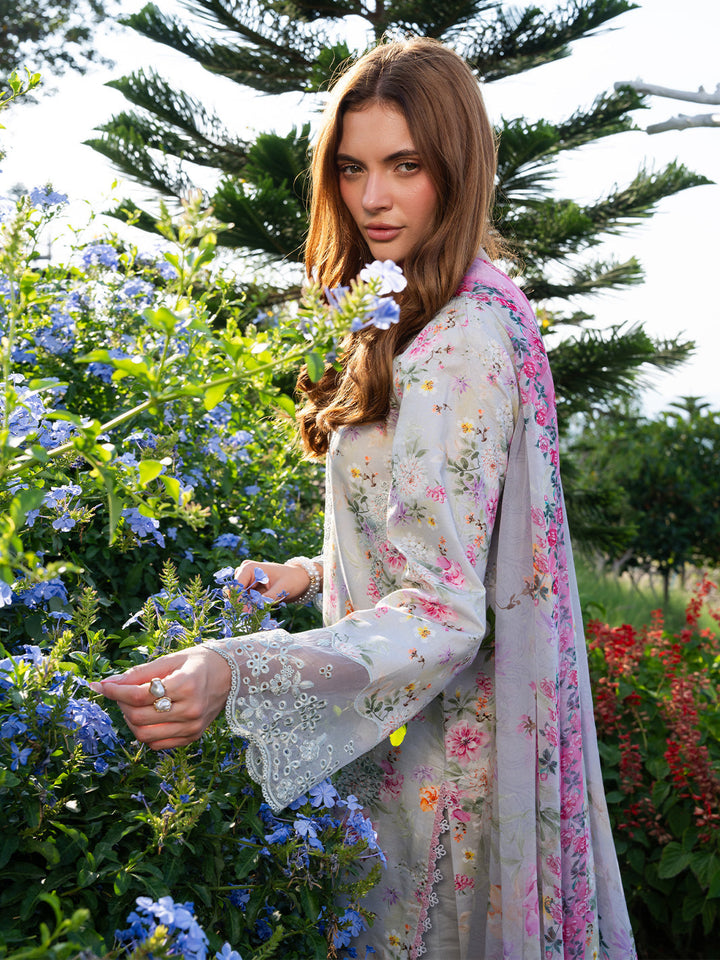 The Scent Of Summers by Yards Unstitched Embroidered Lawn 3 Piece Suit Lilac Mist Casual Collection