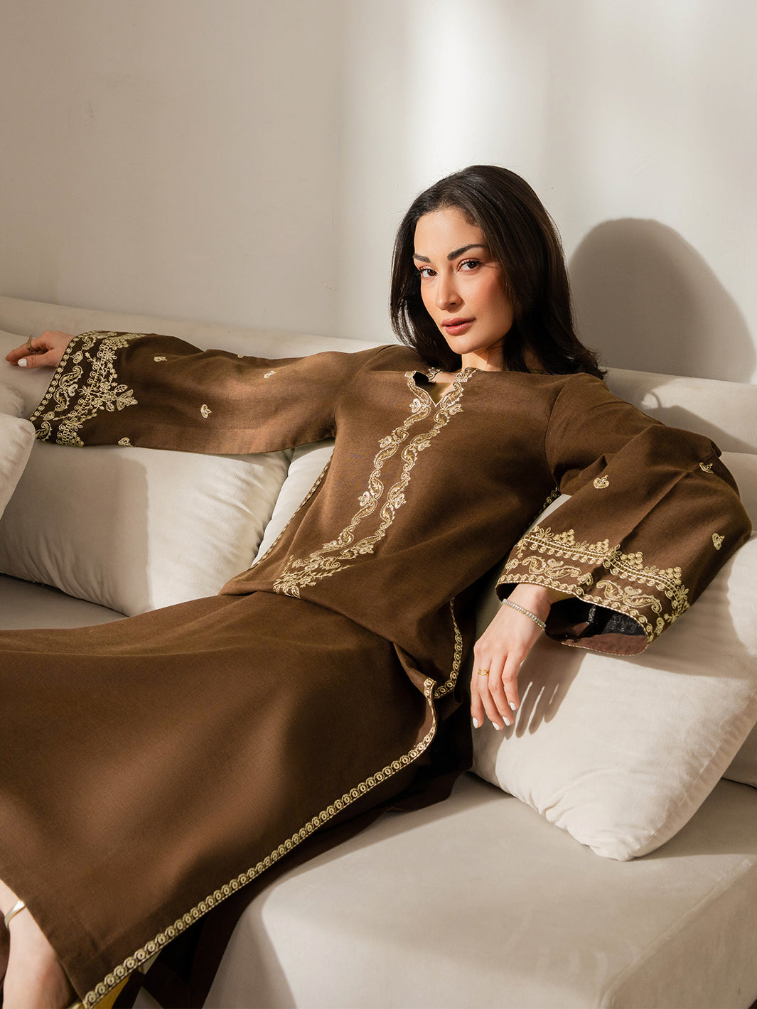 Izel Women Pret Embroidered Karandi 2 Piece Suit Livia - Summer Collection