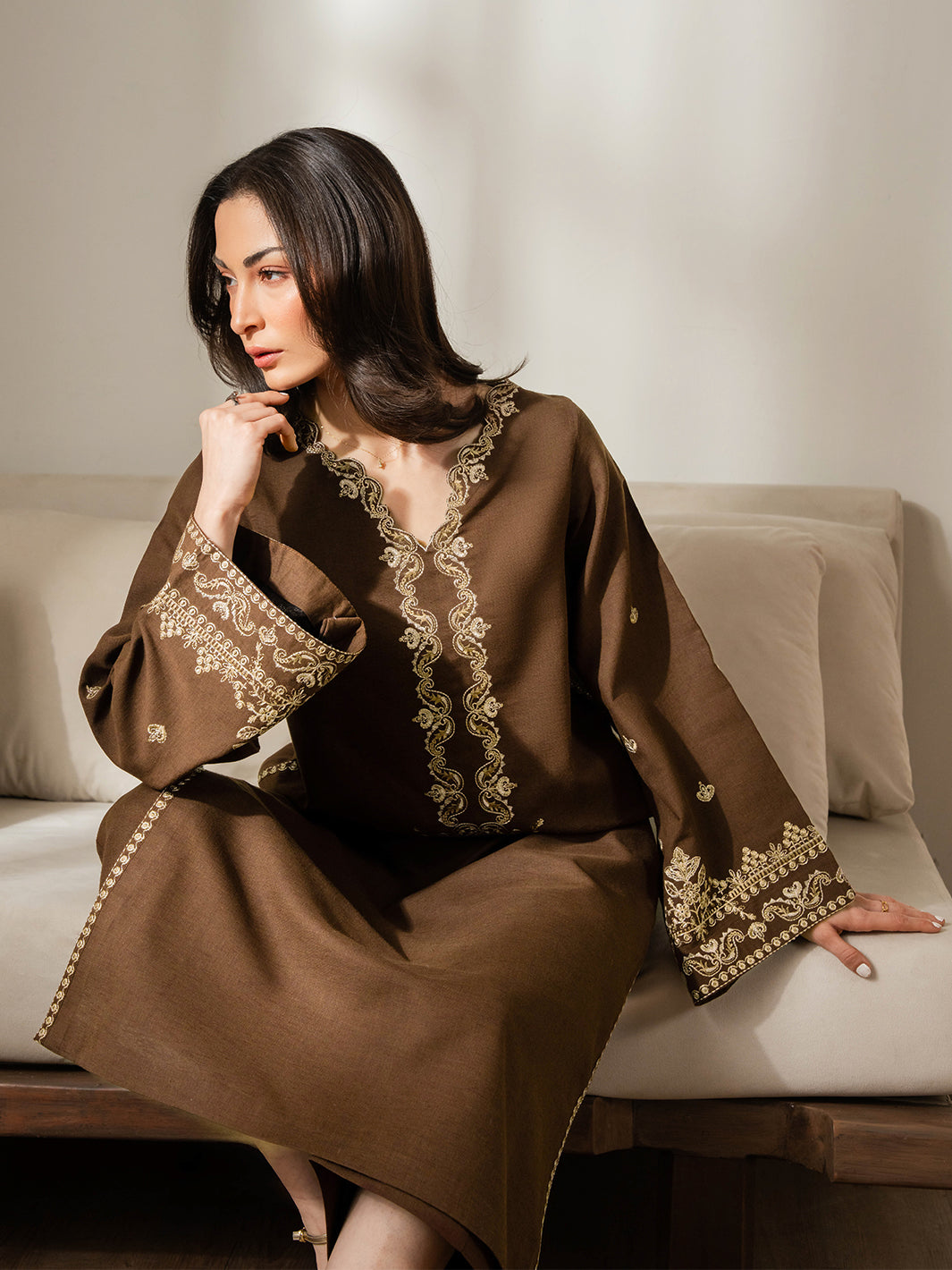 Izel Women Pret Embroidered Karandi 2 Piece Suit Livia - Summer Collection