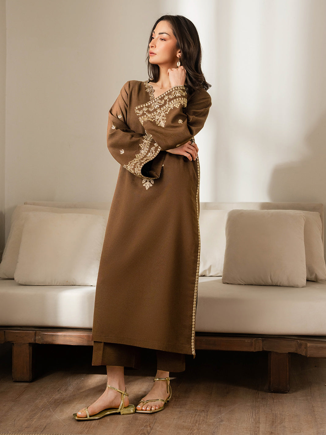 Izel Women Pret Embroidered Karandi 2 Piece Suit Livia - Summer Collection