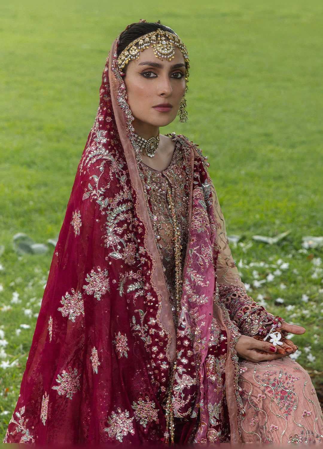 The Doll House by Hussain Rehar Unstitched Embroidered Net 3 Piece Suit HR26UDH Gulrukh D-855 - Wedding Collection