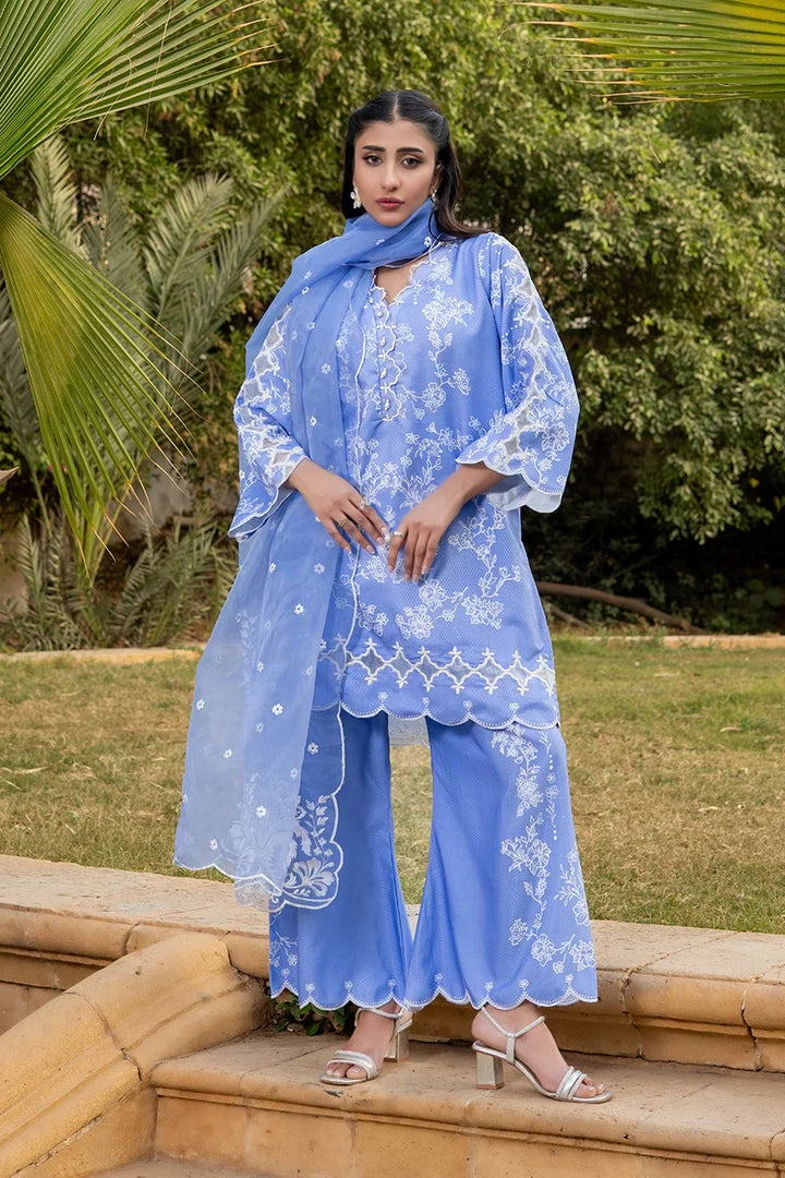 Dhaga Women Pret Embroidered Herringbone 3 Piece Suit Loraine FW25DSE703 - Winter Collection