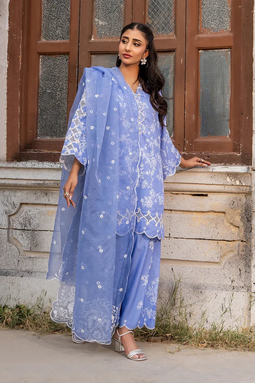 Dhaga Women Pret Embroidered Herringbone 3 Piece Suit Loraine FW25DSE703 - Winter Collection