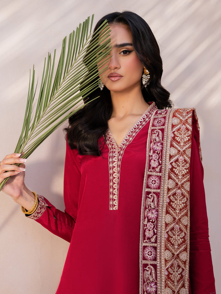 Le Tresor by Izel Pret Embroidered Velvet 3 Piece Suit Lumina - Festive Collection