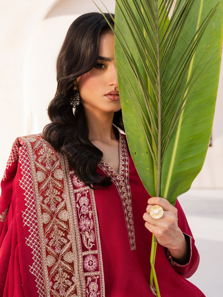 Le Tresor by Izel Pret Embroidered Velvet 3 Piece Suit Lumina - Festive Collection