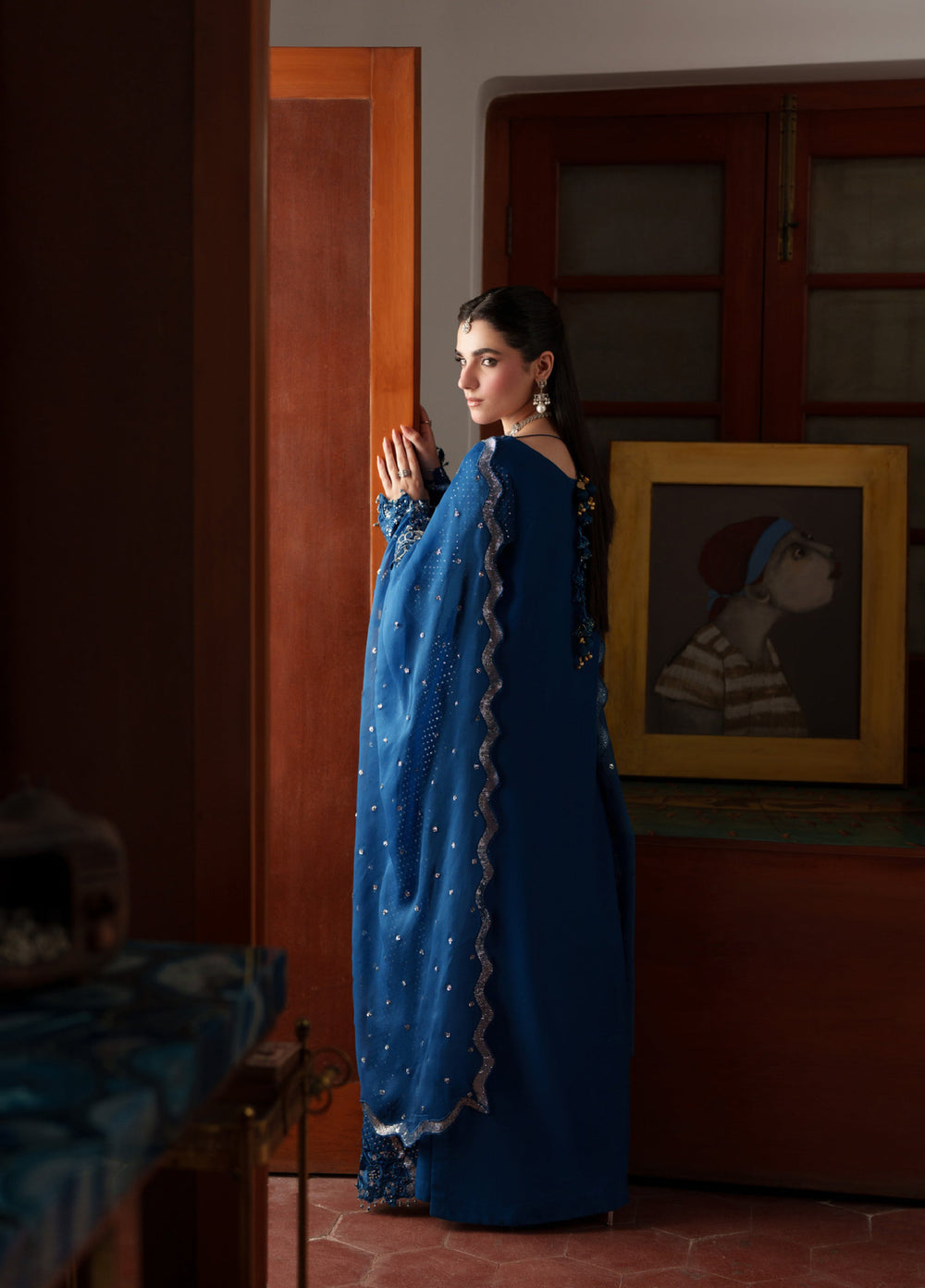 Shagun by Neeshay Unstitched Embroidered Raw Silk 3 Piece Suit NSH26US Mahjabeen - Festive Collection