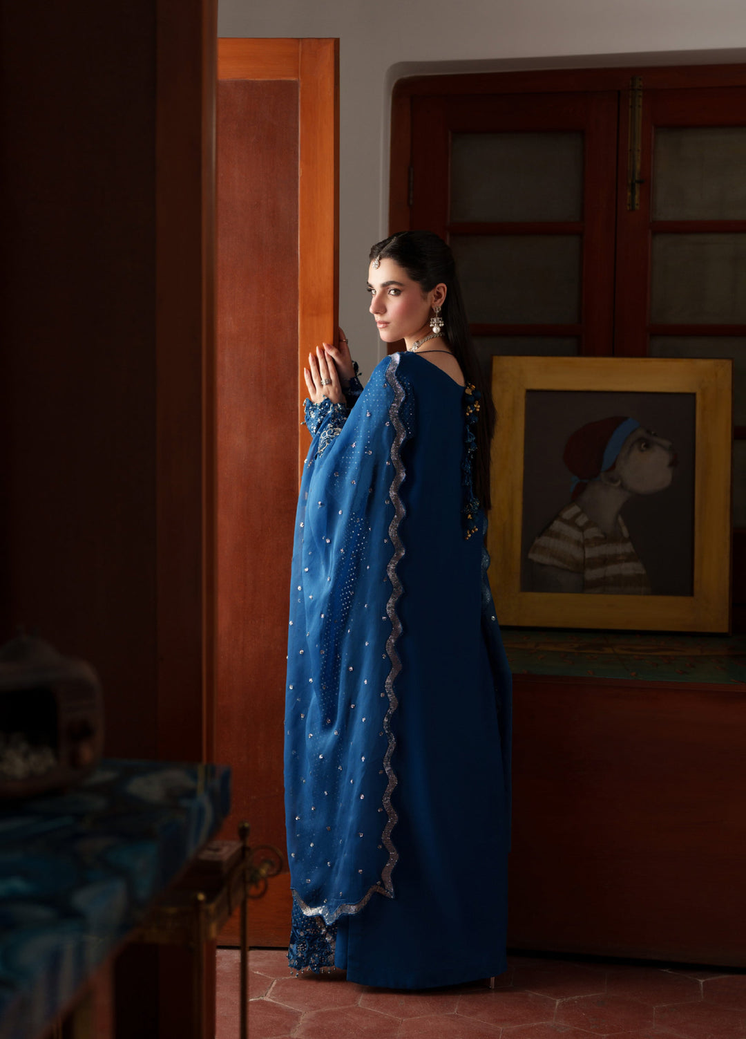 Shagun by Neeshay Unstitched Embroidered Raw Silk 3 Piece Suit NSH26US Mahjabeen - Festive Collection