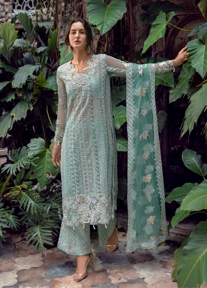 Lavie Haute by Esmel Unstitched Wedding Embroidered Net Suits 3 Piece EML25WU D-105 Marelie - Wedding Collection