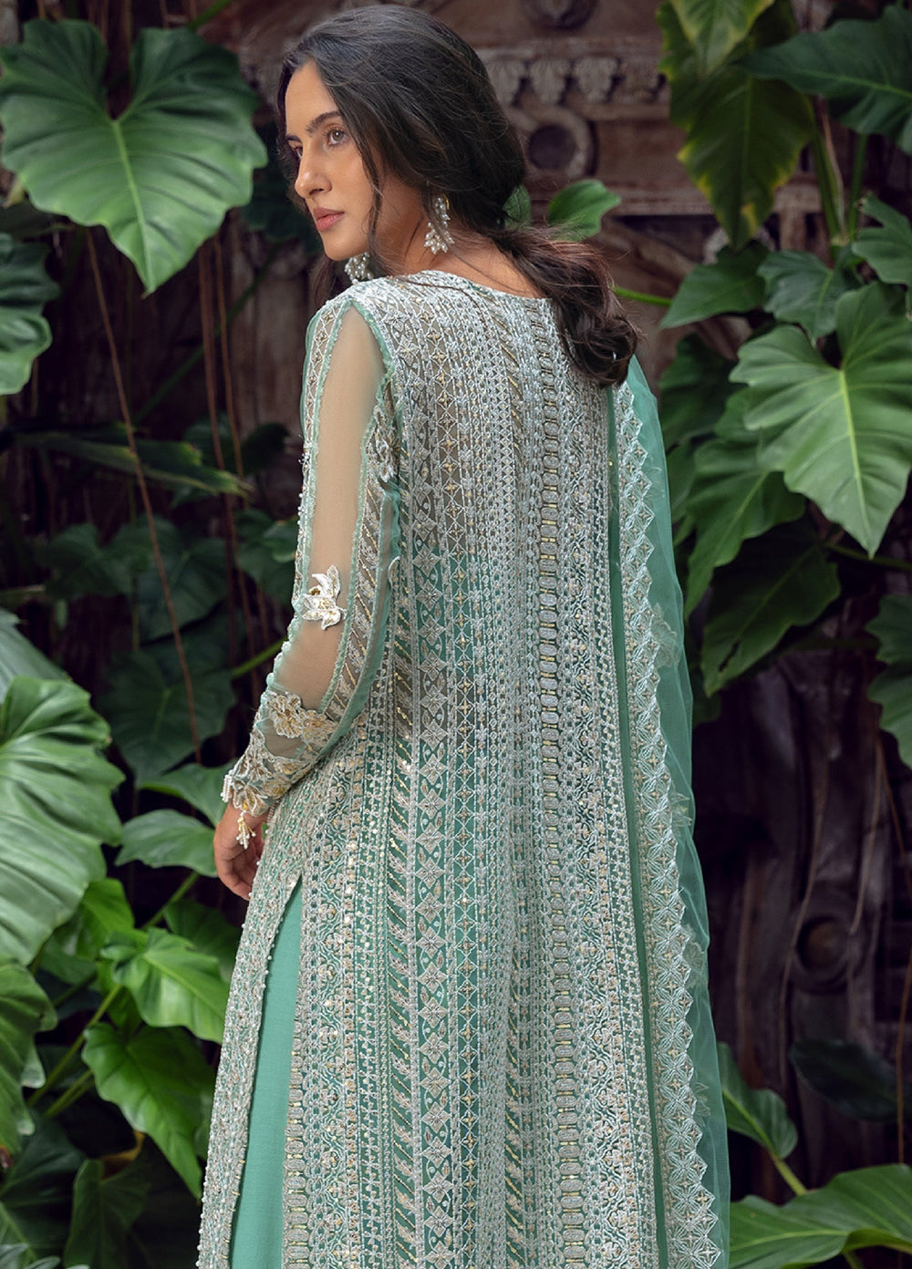 Lavie Haute by Esmel Unstitched Wedding Embroidered Net Suits 3 Piece EML25WU D-105 Marelie - Wedding Collection