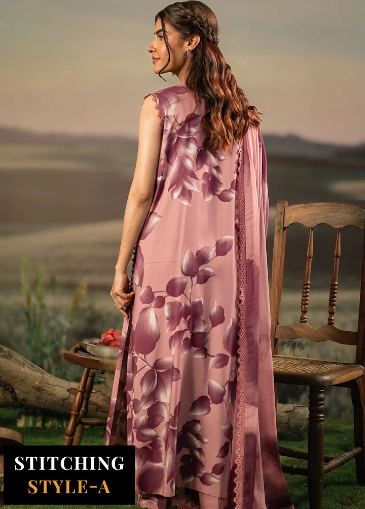 M Basic by Maria B Embroidered Arabic Lawn Suits Unstitched 3 Piece MB25PF MB-01 A - Summer Collection