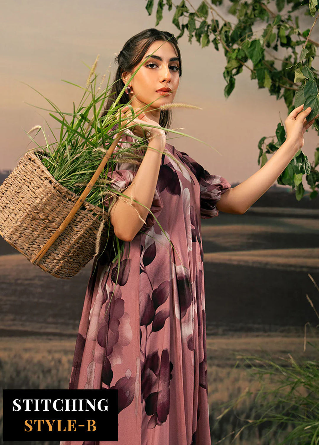 M Basic by Maria B Embroidered Arabic Lawn Suits Unstitched 3 Piece MB25PF MB-01 A - Summer Collection