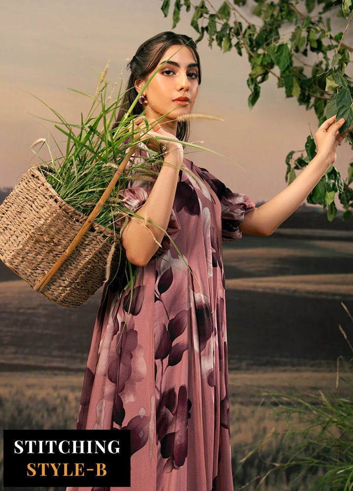 M Basic by Maria B Embroidered Arabic Lawn Suits Unstitched 3 Piece MB25PF MB-01 A - Summer Collection