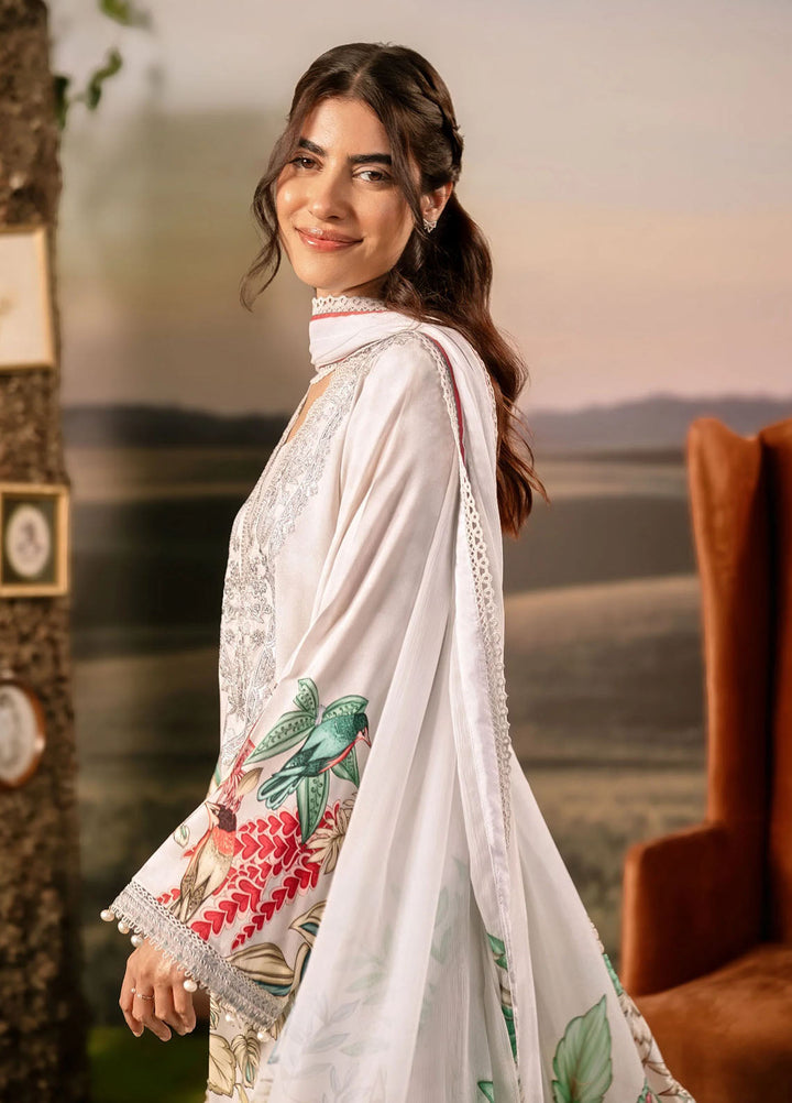 M Basic by Maria B Embroidered Arabic Lawn Suits Unstitched 3 Piece MB25PF MB-05 A - Summer Collection
