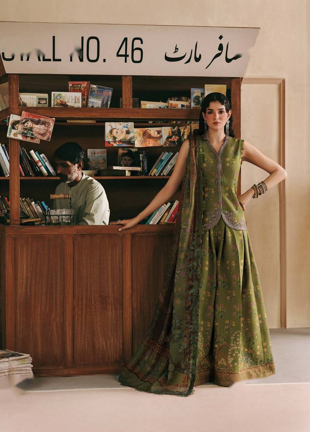 M Basics by Maria B Unstitched Printed Khaddar 3 Piece Suit MB26UMK MB-CUSV15 12A - Winter Collection