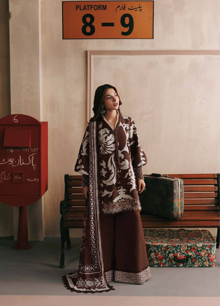 M Basics by Maria B Unstitched Printed Khaddar 3 Piece Suit MB26UMK MB-CUSV15 4A - Winter Collection