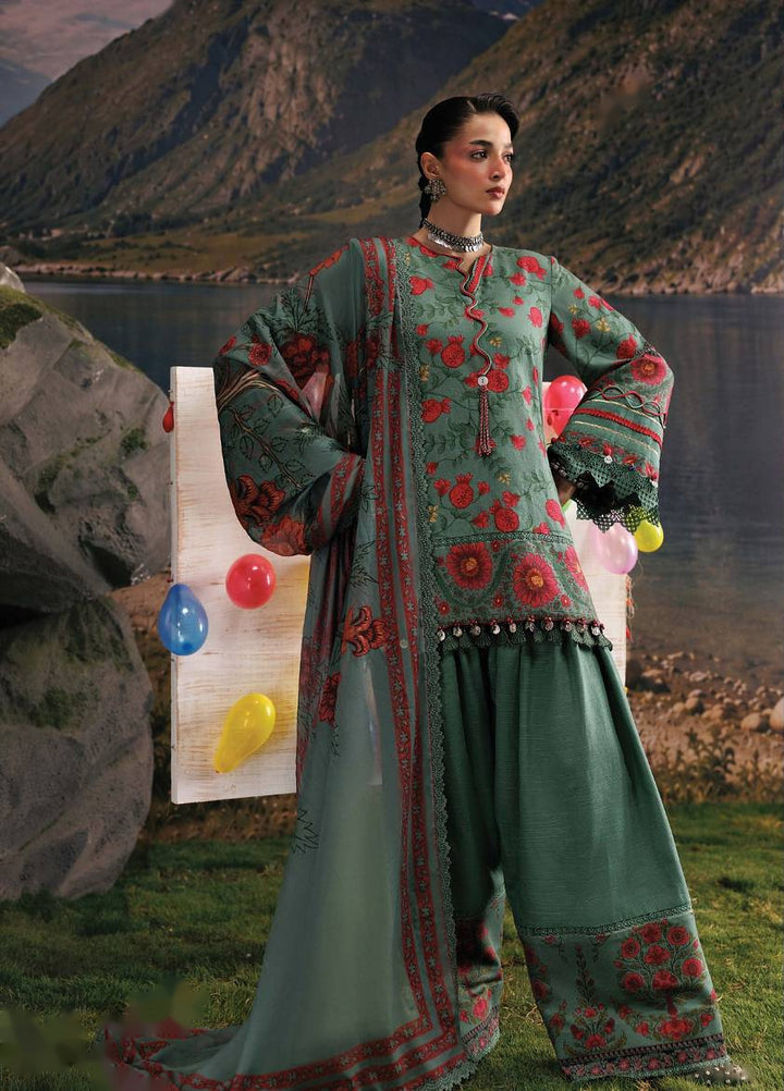 M Basics by Maria B Unstitched Embroidered Khaddar 3 Piece Suit MB26UMK MB-CUSV15 6A - Winter Collection
