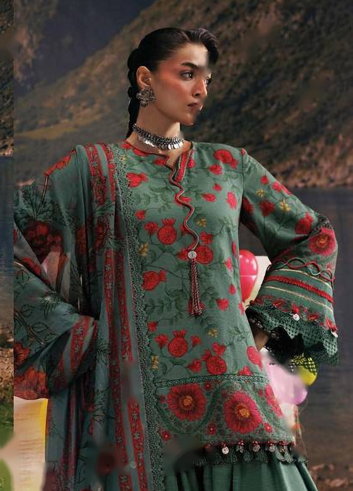M Basics by Maria B Unstitched Embroidered Khaddar 3 Piece Suit MB26UMK MB-CUSV15 6A - Winter Collection