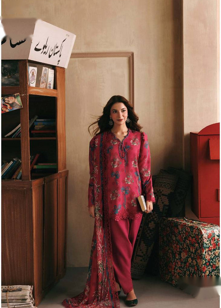 M Basics by Maria B Unstitched Printed Khaddar 3 Piece Suit MB26UMK MB-CUSV15 8B - Winter Collection