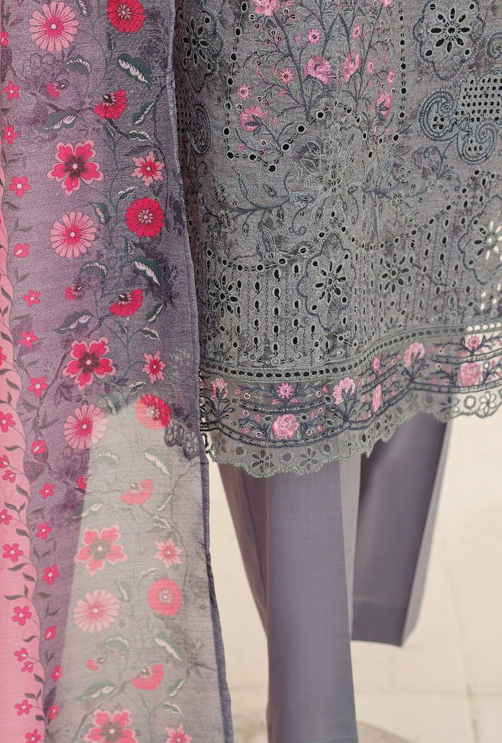 Mehak by HZ Textile Unstitched Embroidered Lawn 3 piece Suit MCE-3163 - Festive Collection