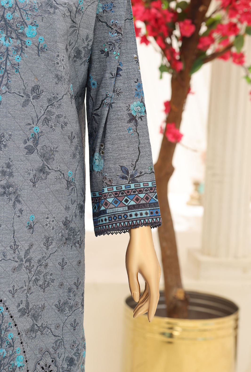 Mehak by HZ Textile Unstitched Embroidered Lawn 3 piece Suit MCE-3164 - Festive Collection