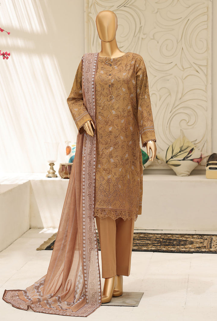Mehak by HZ Textile Unstitched Embroidered Lawn 3 piece Suit MCE-3165 - Festive Collection