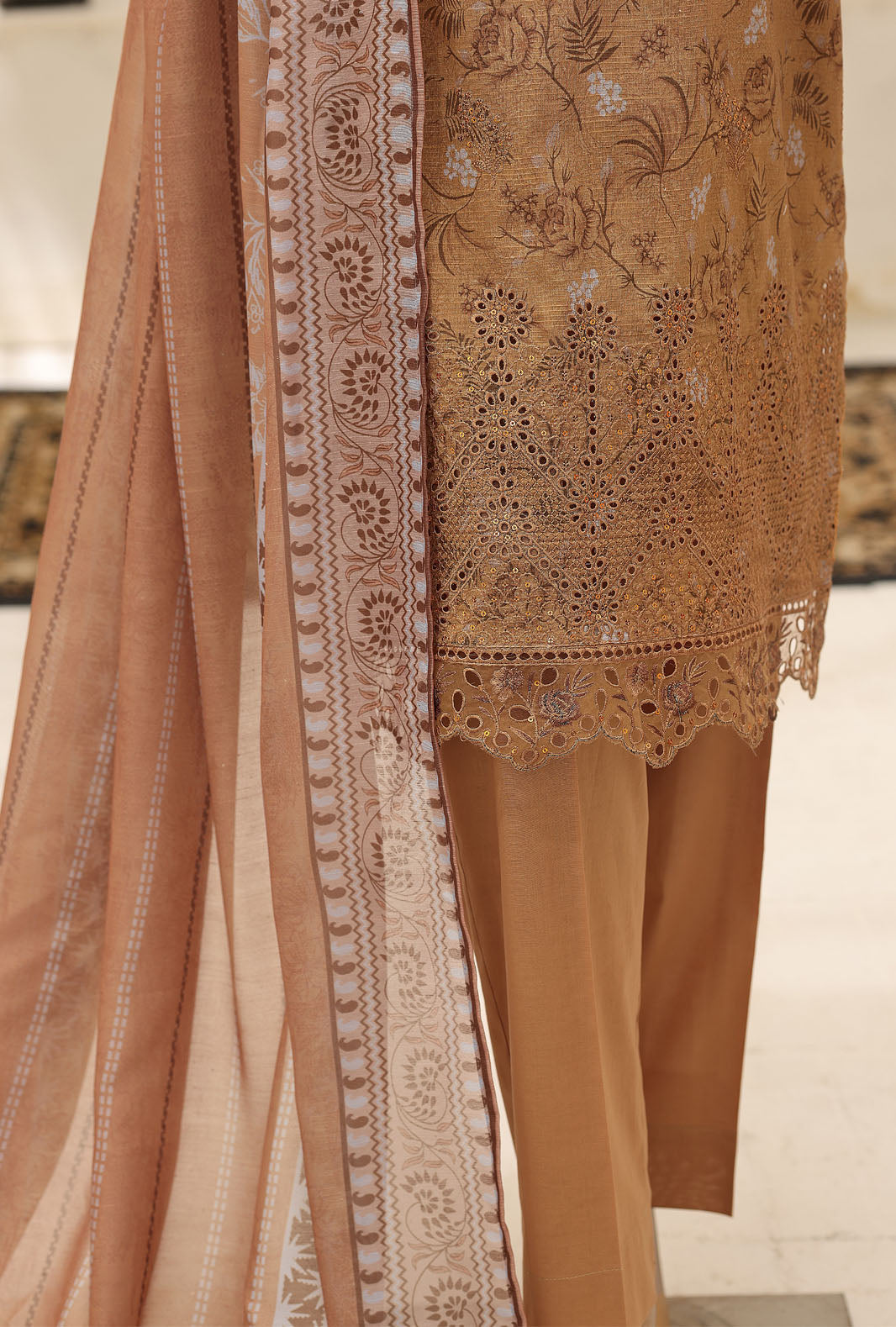 Mehak by HZ Textile Unstitched Embroidered Lawn 3 piece Suit MCE-3165 - Festive Collection