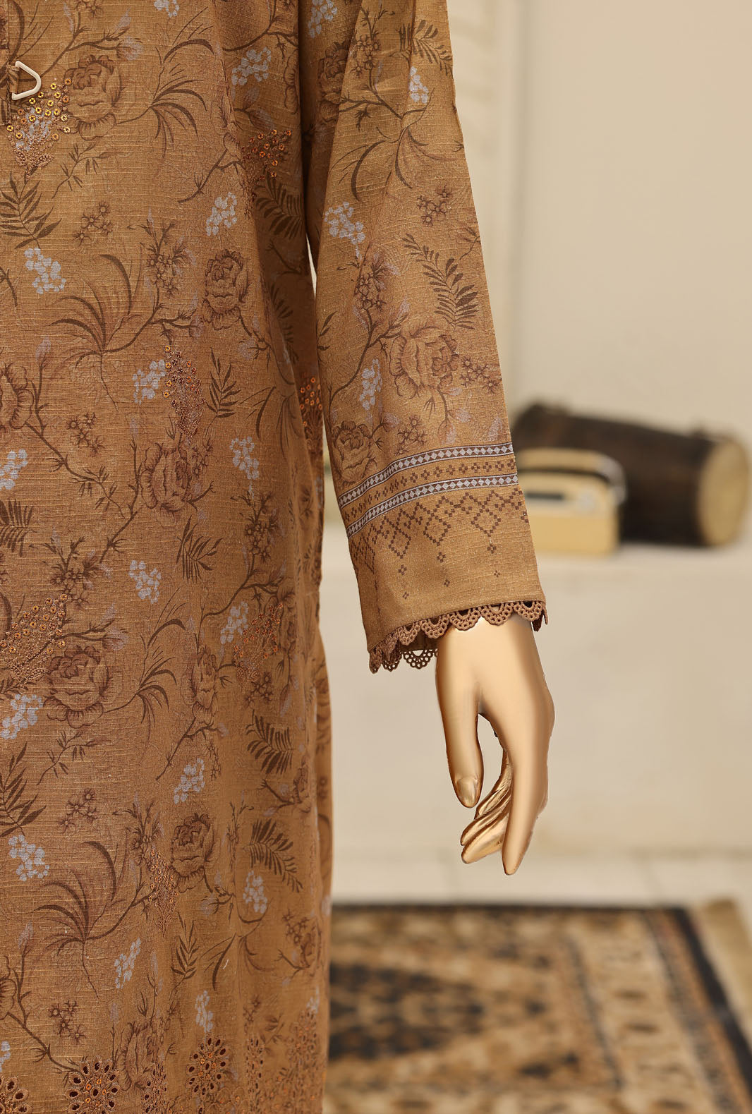 Mehak by HZ Textile Unstitched Embroidered Lawn 3 piece Suit MCE-3165 - Festive Collection