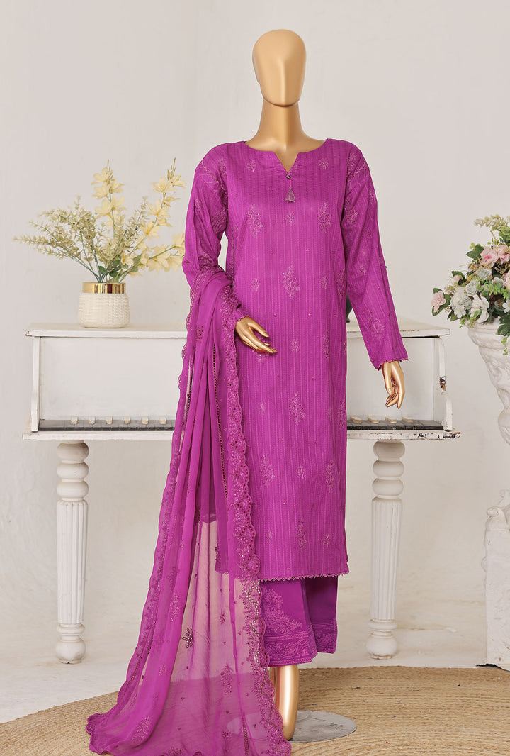Mayaar by HZ Textile Unstitched Embroidered Lawn 3 piece Suit MEC-7034 - Casual Collection