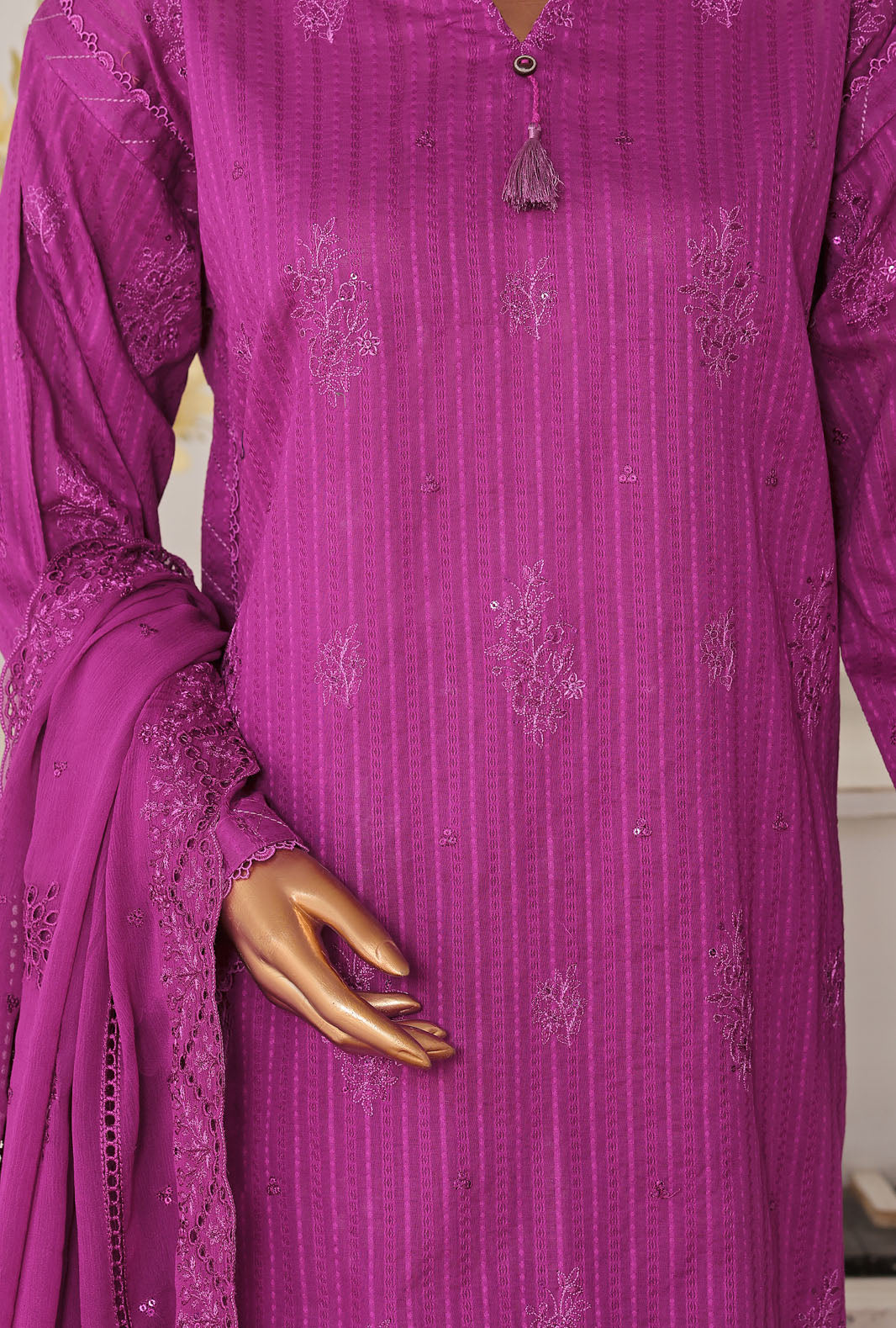 Mayaar by HZ Textile Unstitched Embroidered Lawn 3 piece Suit MEC-7034 - Casual Collection