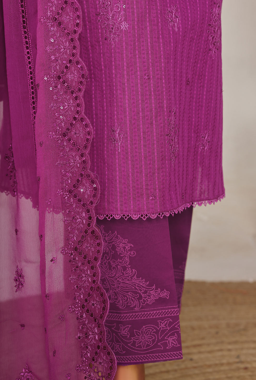 Mayaar by HZ Textile Unstitched Embroidered Lawn 3 piece Suit MEC-7034 - Casual Collection