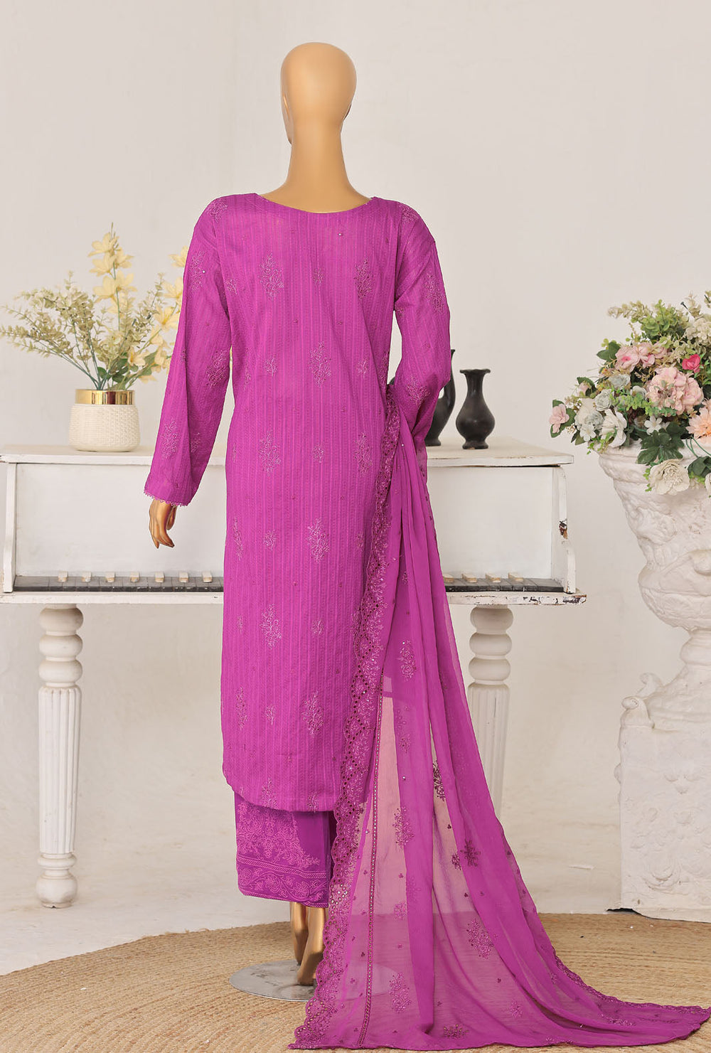 Mayaar by HZ Textile Unstitched Embroidered Lawn 3 piece Suit MEC-7034 - Casual Collection
