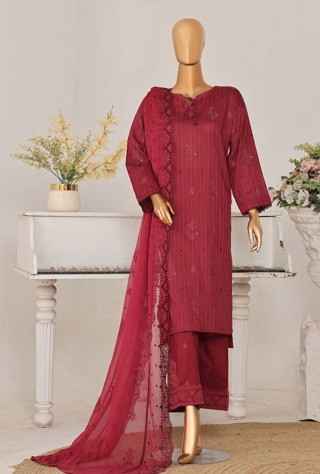 Mayaar by HZ Textile Unstitched Embroidered Lawn 3 piece Suit MEC-7040 - Casual Collection