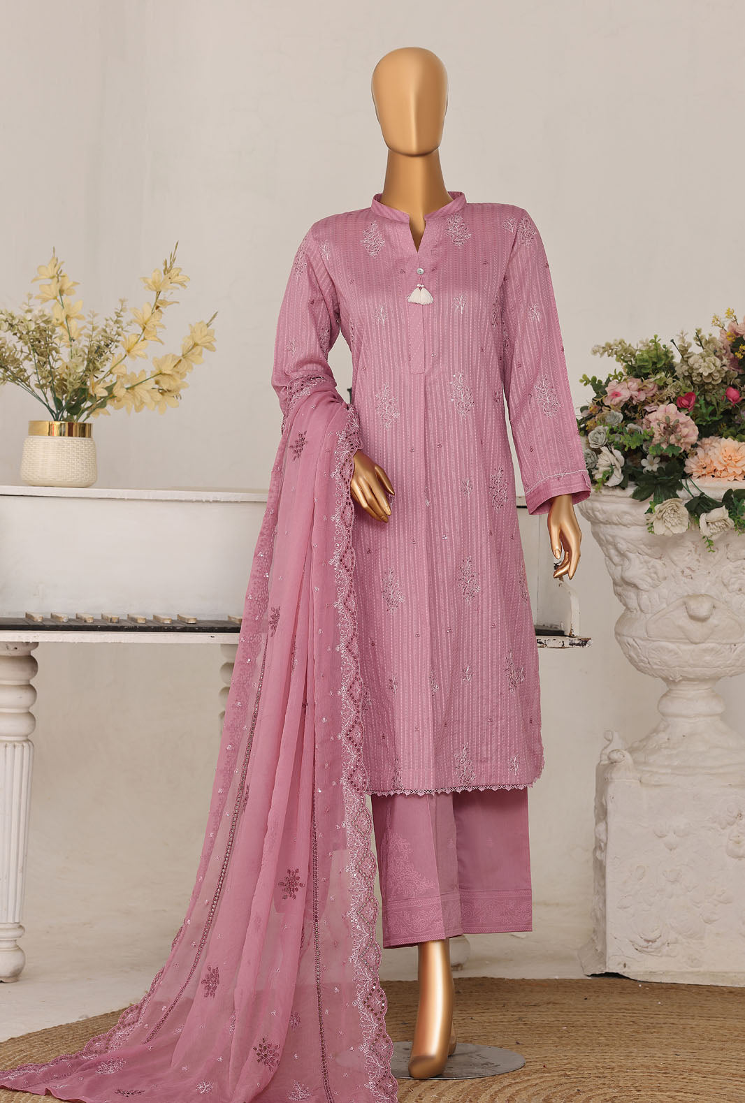 Mayaar by HZ Textile Unstitched Embroidered Lawn 3 piece Suit MEC-7042 - Casual Collection