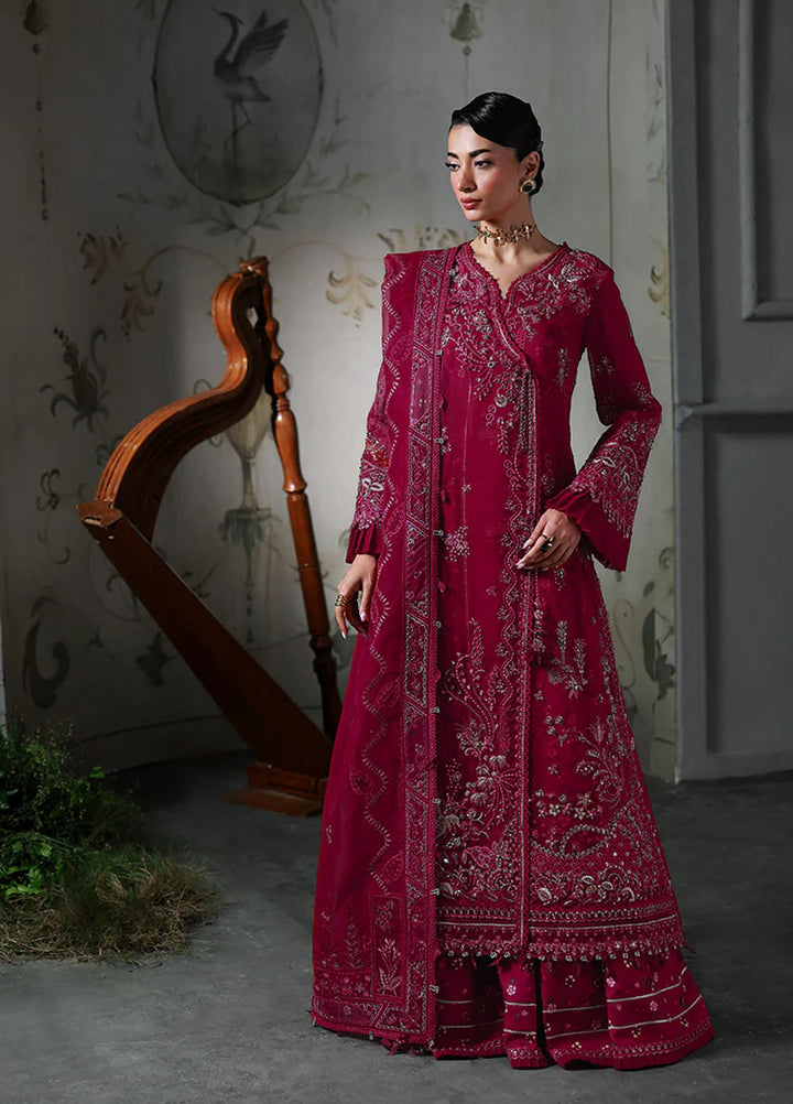 Elirah by Qalamkar Embroidered Organza Suits Unstitched 3 Piece QLM25EF MF-05  Amaris - Formals Collection