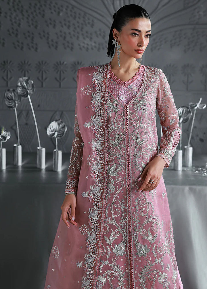 Elirah by Qalamkar Embroidered Organza Suits Unstitched 3 Piece QLM25EF MF-07 Rosalyn - Formals Collection