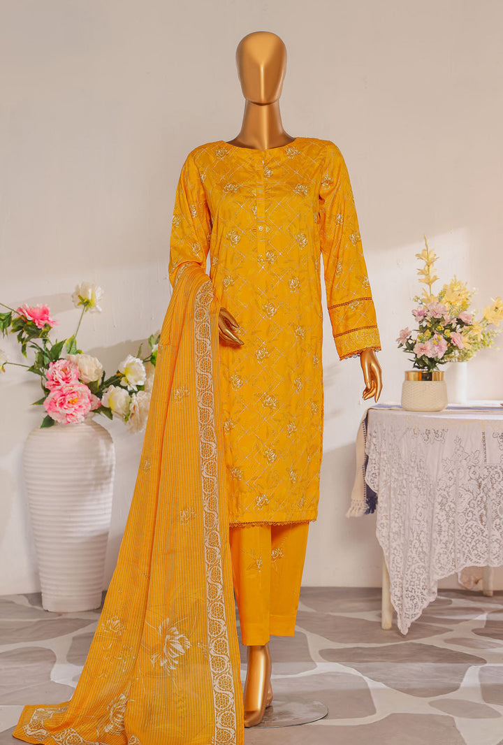 Mother by HZ Textiles Embroidered Linen Suit Unstitched 3 Piece MLE-1389 - Winter Collection