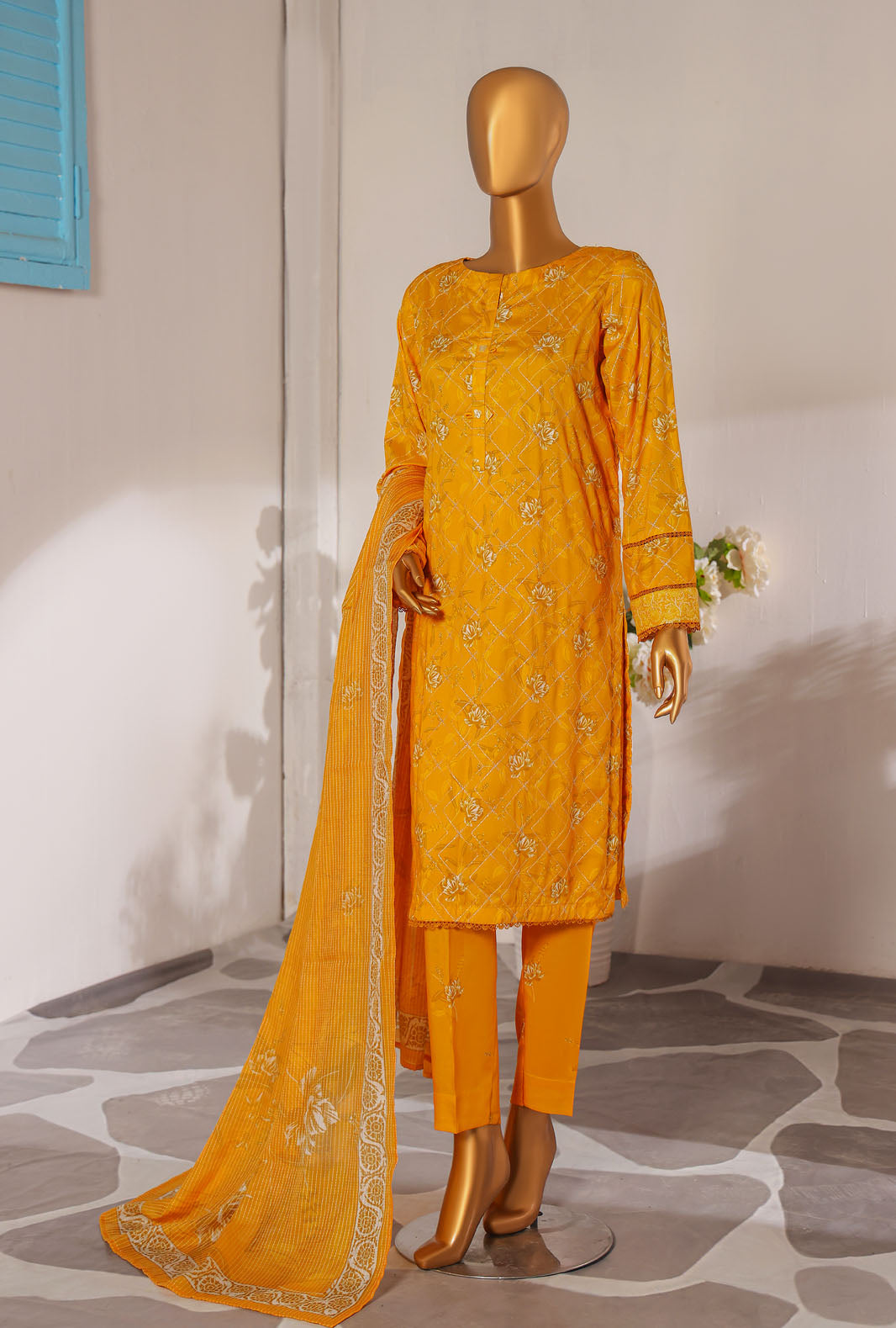 Mother by HZ Textiles Embroidered Linen Suit Unstitched 3 Piece MLE-1389 - Winter Collection